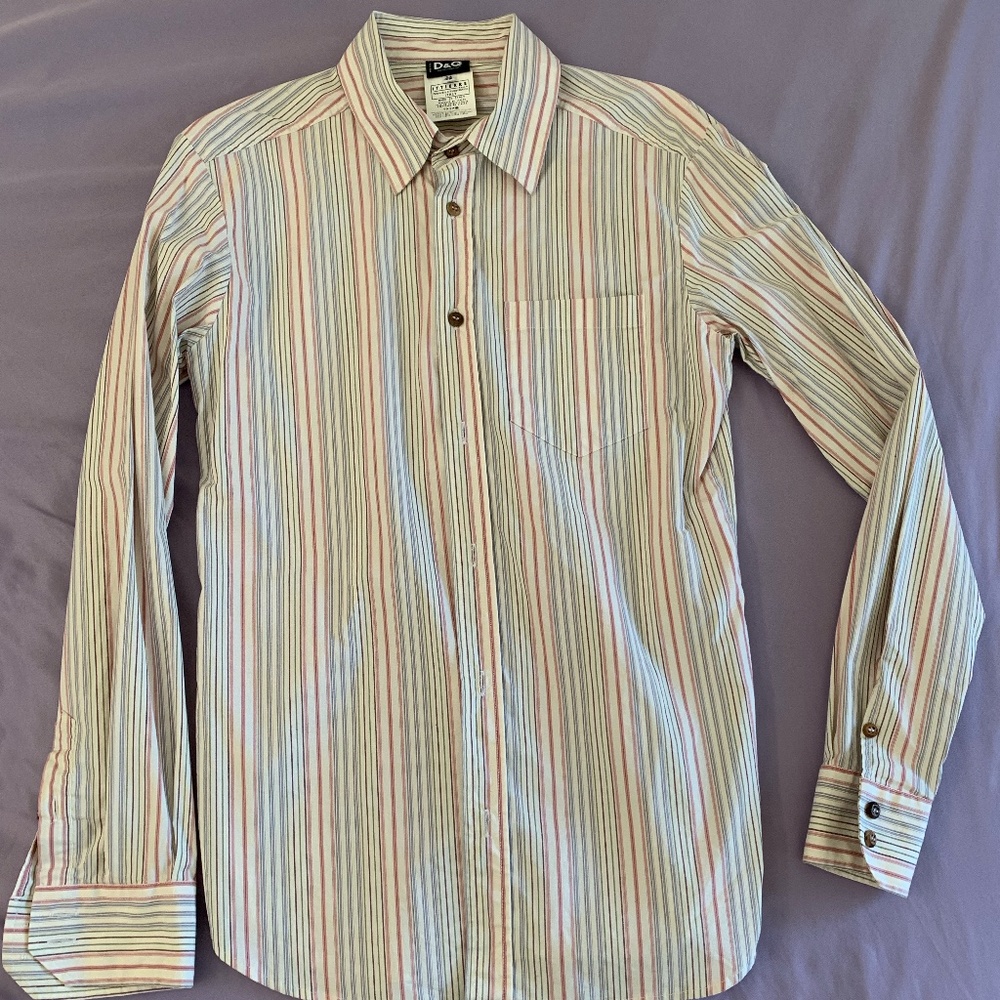 D&G Men's Button Down Dress Shirt